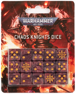 Warhammer 40K : Chaos Knights Dice Set