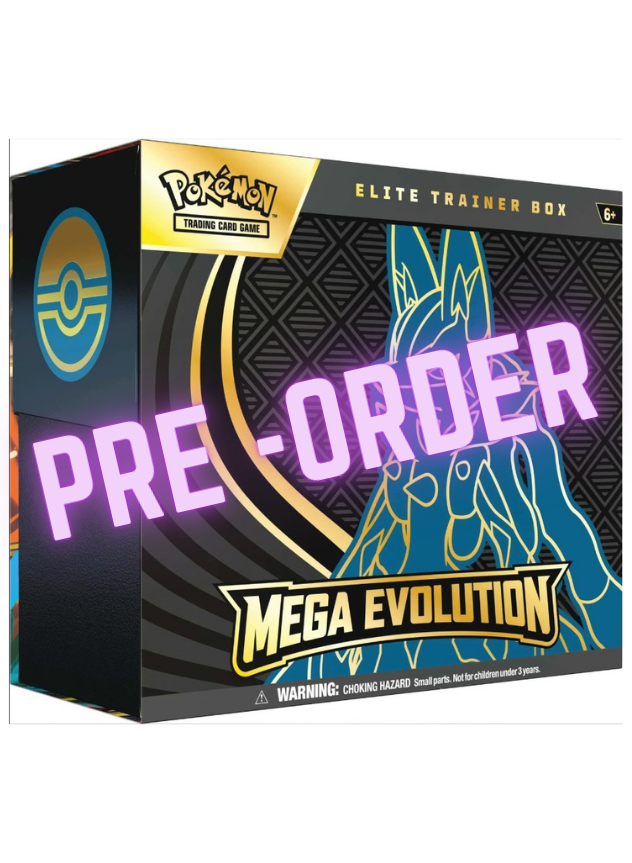 PRE-ORDER: Pokemon TCG: Mega Evolution - Elite Trainer Box - Lucario, Preorder: Dispatch 10/10/25