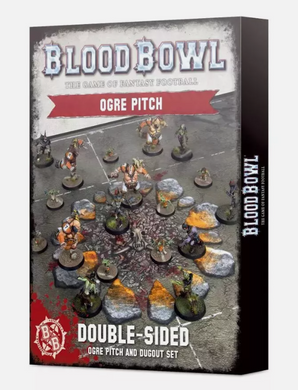 BLOOD BOWL OGRE TEAM PITCH & DUGOUTS - OLD VERSION