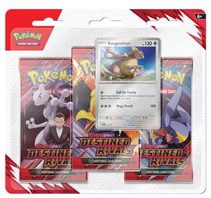 Pokemon - Scarlet & Violet - Destined Rivals - 3 Pack Blister - Kangaskhan