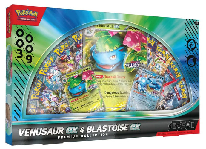 Pokémon TCG: Venusaur /Blastoise ex Premium Collection Case