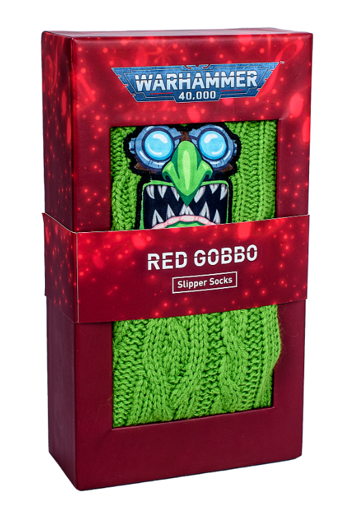 Warhammer Red Gobbo Slipper Socks